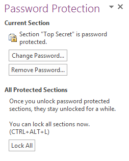 Password Protection Completed